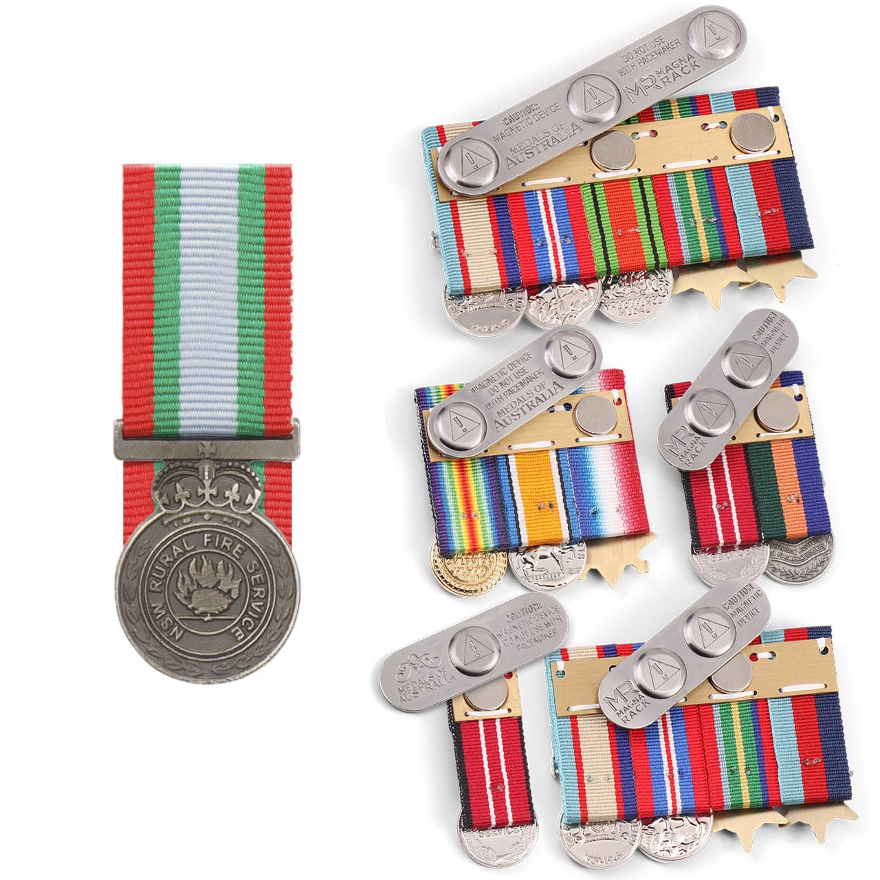 NSW Rural Fire Service Medal - Full Size/Miniature, Ribbon Bar